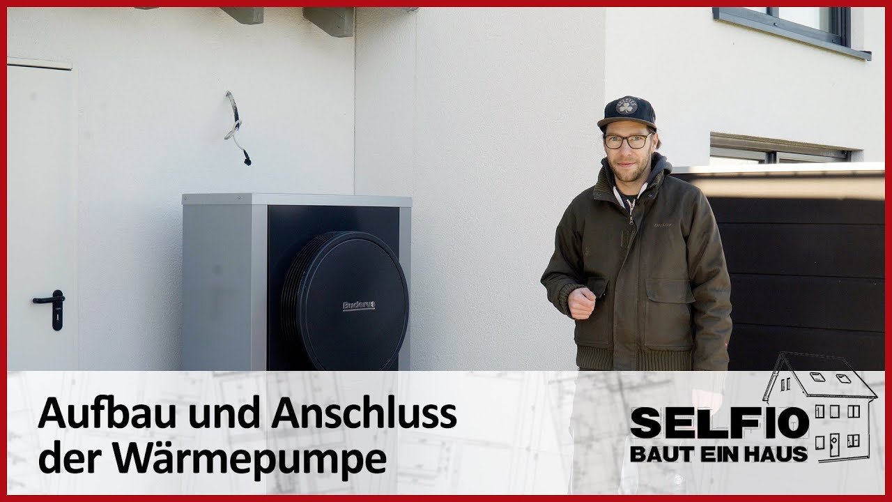 #26 Wärmepumpe aufstellen und anschließen – Selfio baut ein Haus 🏠