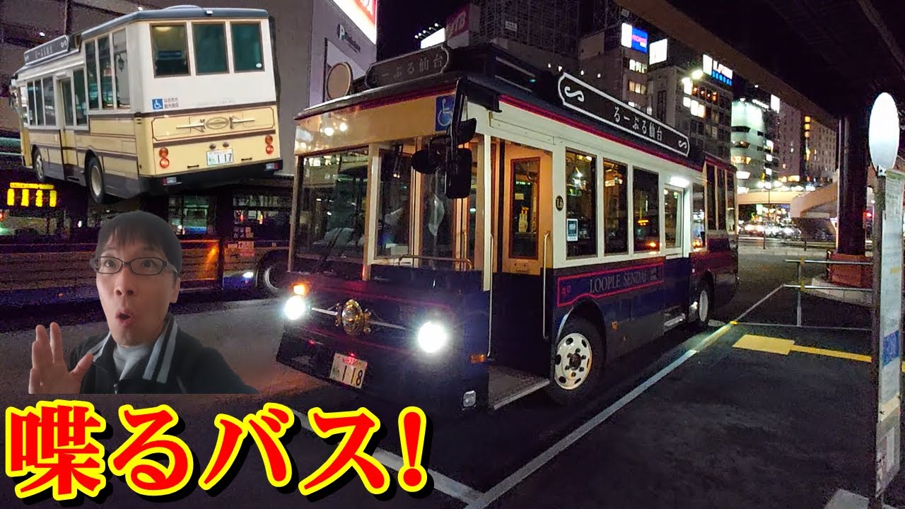 【るーぷる仙台】車内アナウンスと運転テクニックが超プロ！【bus driver announce】