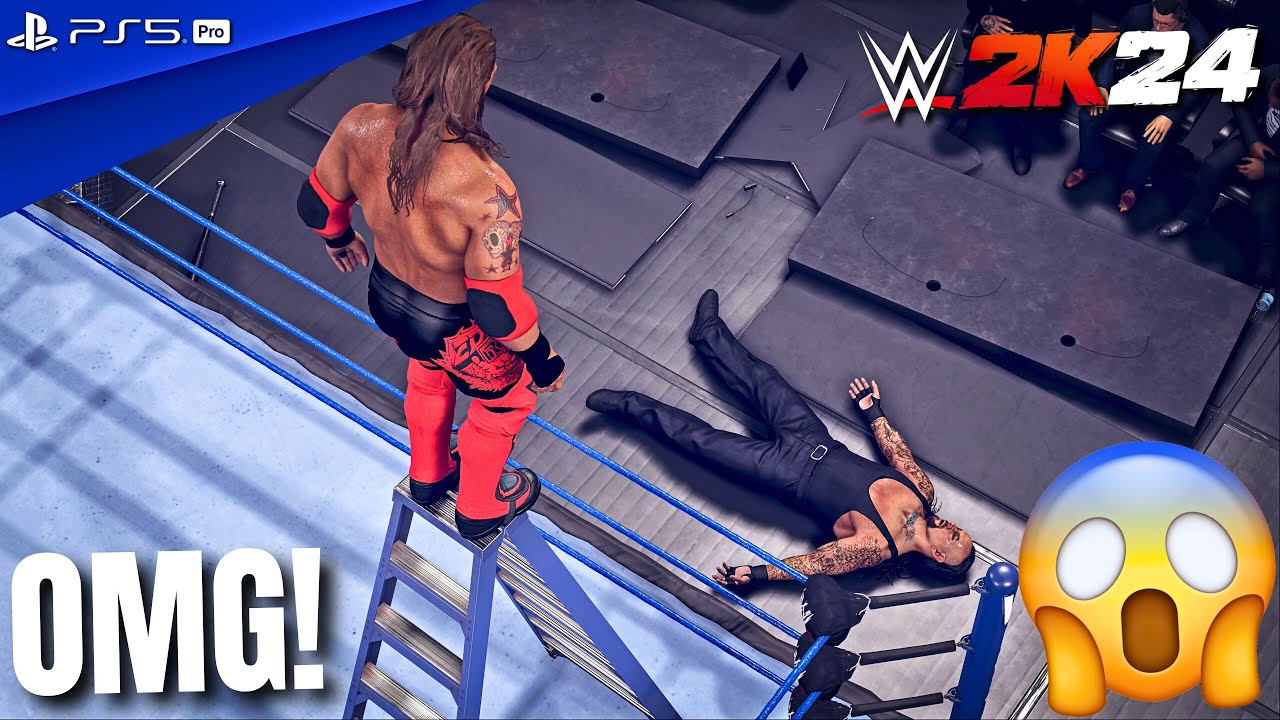 WWE 2K24 - Edge vs. The Undertaker - WrestleMania 25 Main Event Match | PS5 Pro [4K60]