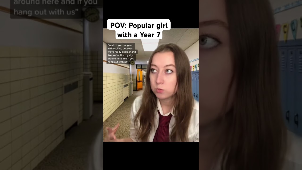 POV: Popular girl with year 7s #shorts #relatable #schoolcomedy #relatablecontent