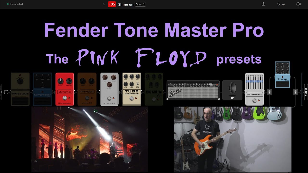 Fender Tone Master Pro | Pink Floyd, the presets