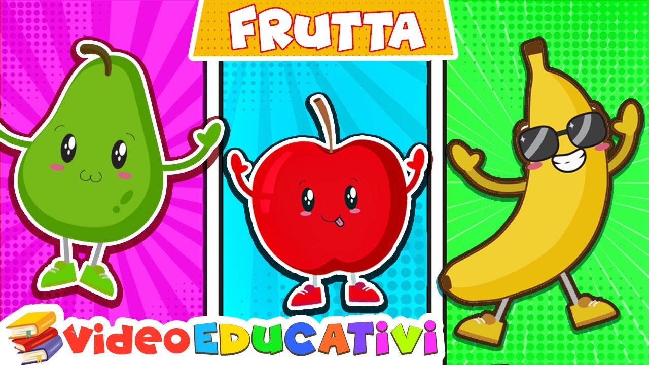 Impara i Nomi Della Frutta 🍓🍒 VIDEO EDUCATIVI per Bambini📖 Le Prime Parole Per Crescere