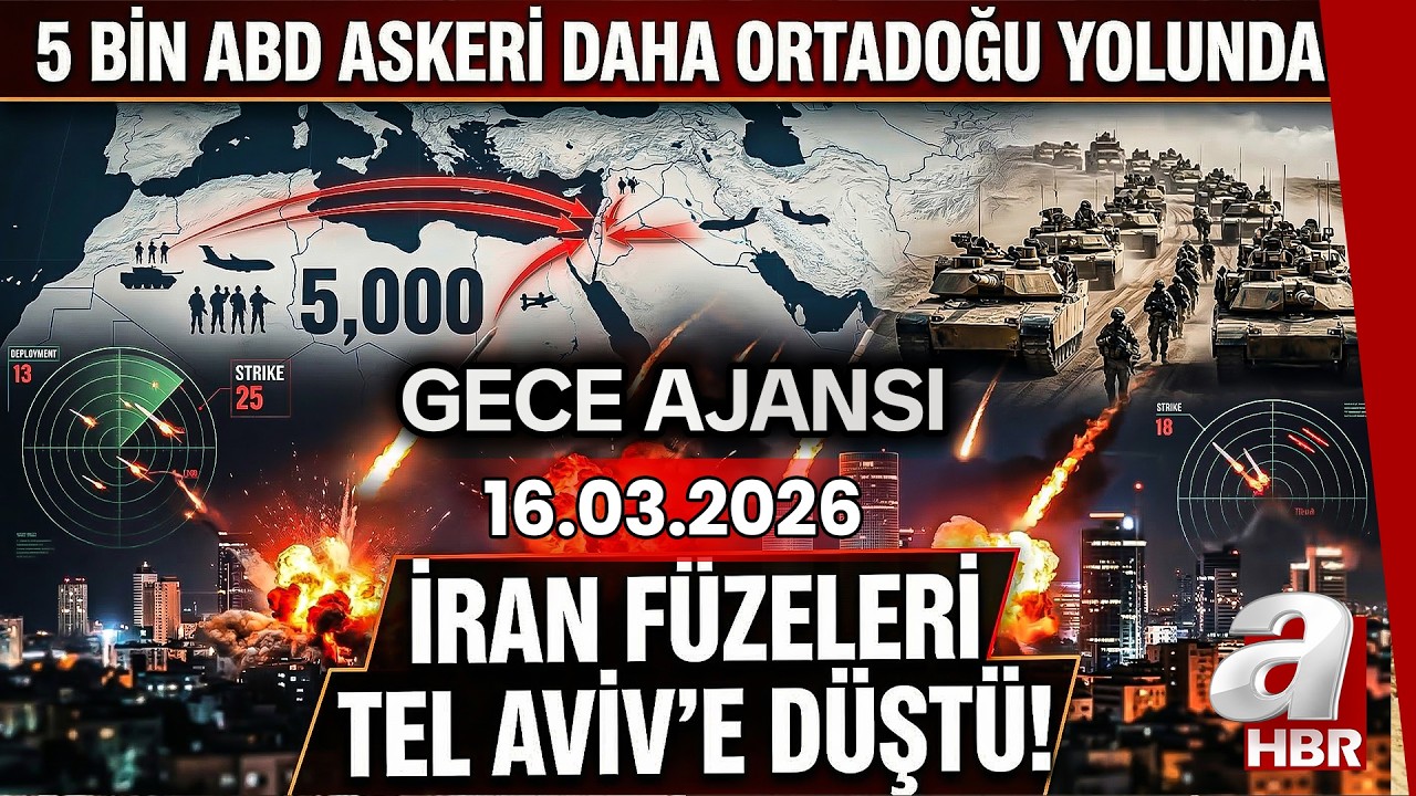 5 Bin ABD Askeri Daha Ortadoğu Yolunda... İran Füzeleri Tel Aviv'e Düştü! | Gece Ajansı