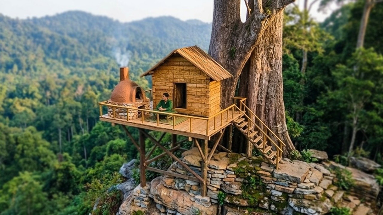 I built  A Tiny Treehouse with a Million-Dollar View
