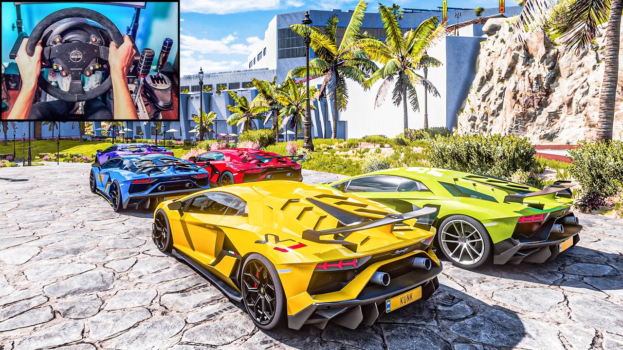 Lamborghini Aventador SVJ CONVOY - Forza Horizon 5 (Steering Wheel + Shifter) Gameplay