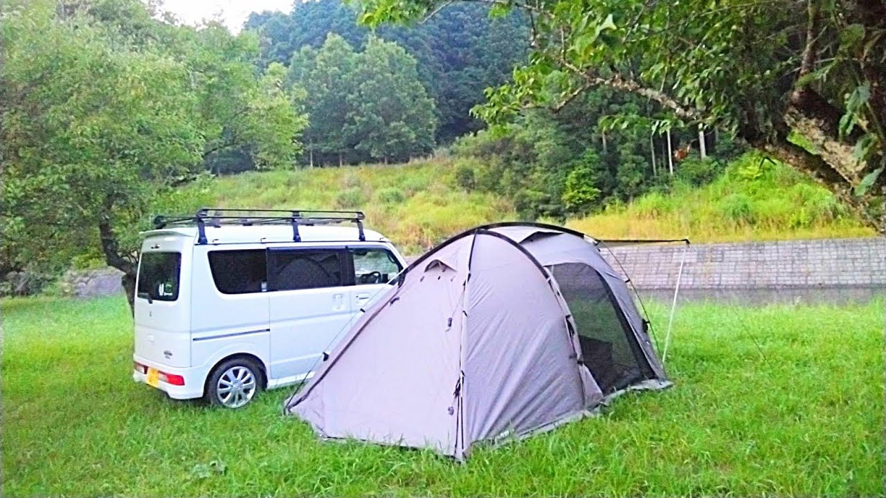 暑さ対策グッズを使って猛暑ソロキャンプ【アーストリッパーSP】【秋月グランピングファーム】