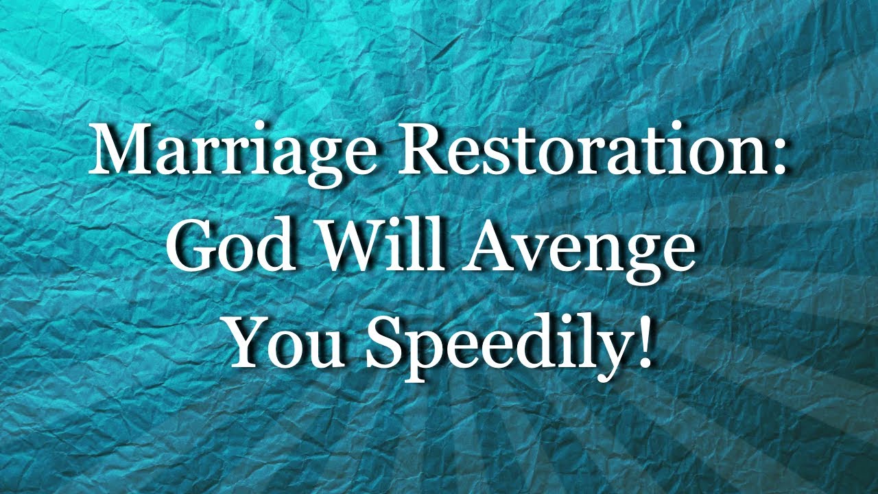 God Will Avenge You Speedily!