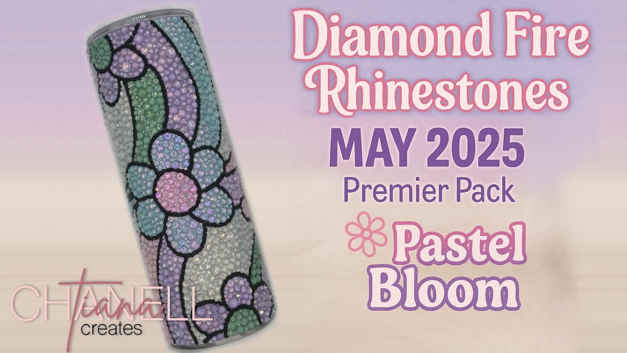 ✨ DIY Rhinestone Tumbler: Pastel Bloom Design | Full Process Walkthrough ✨