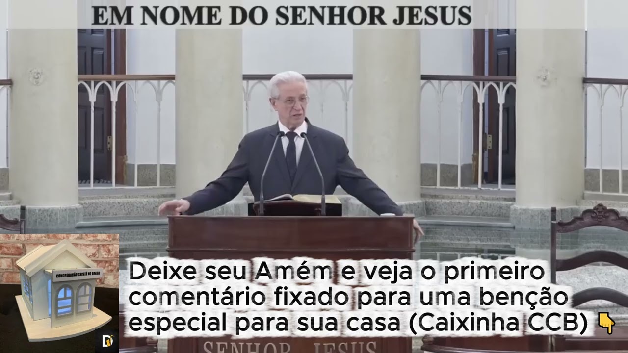 Quando Deus escolhe, ninguém pode impedir | CULTO ONLINE CCB HOJE