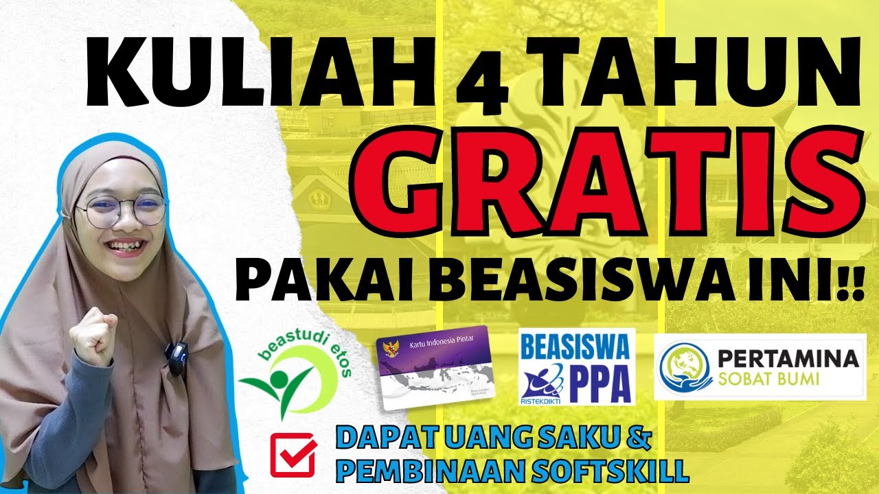 9 JALUR BEASISWA KULIAH TERPOPULER, FULL 4 TAHUN GRATIS!!!