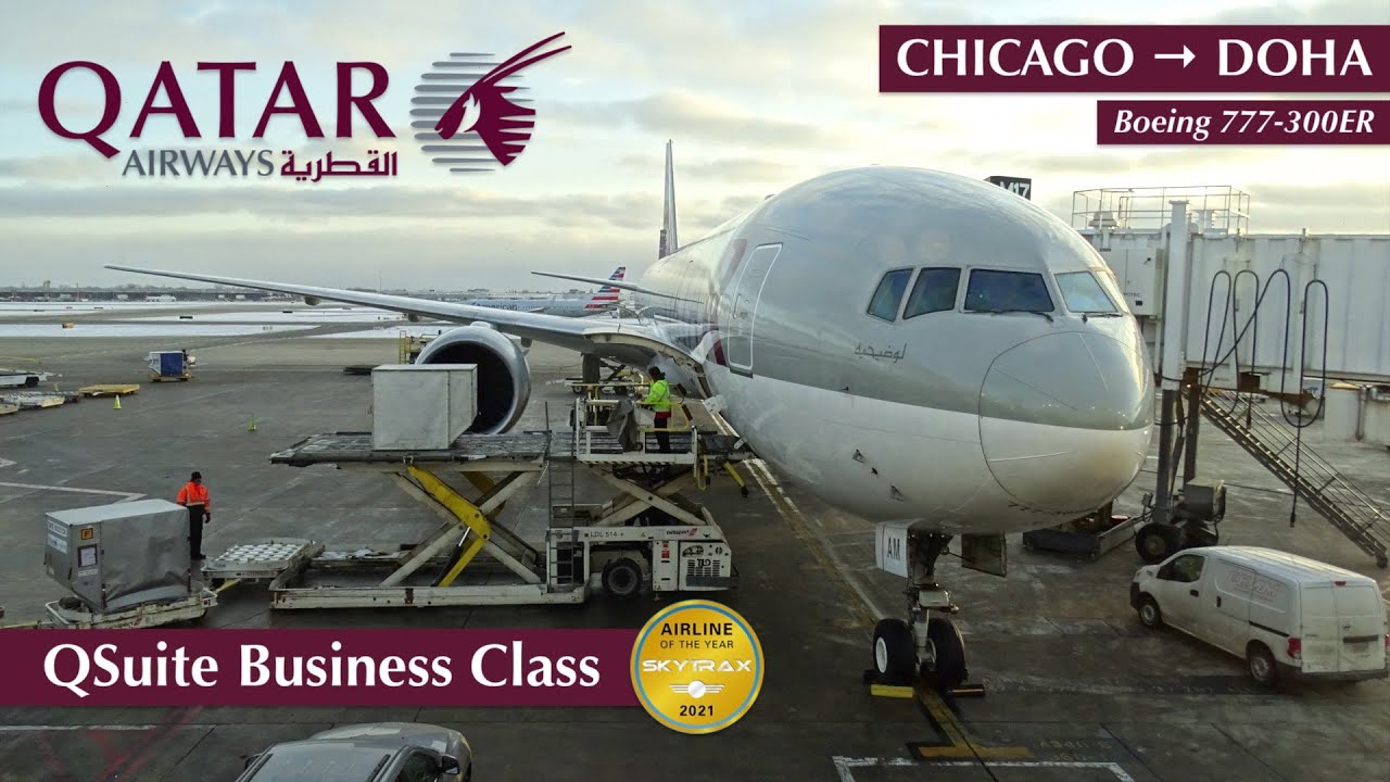 Qatar Airways QSUITE Trip Report Chicago to Doha | B777-300ER