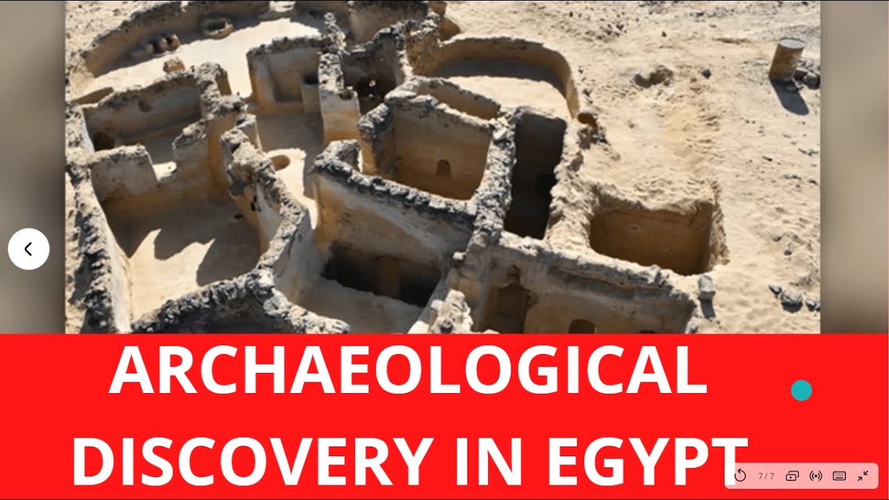 Early Christian monks' quarters and churches found in Egypt.
