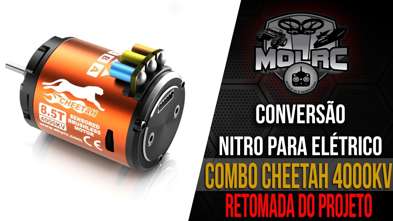 HSP Tyranossaurus Conversão para Elétrico (Motor Cheetah 4000KV) |  automodelo | rc | aeromodelismo