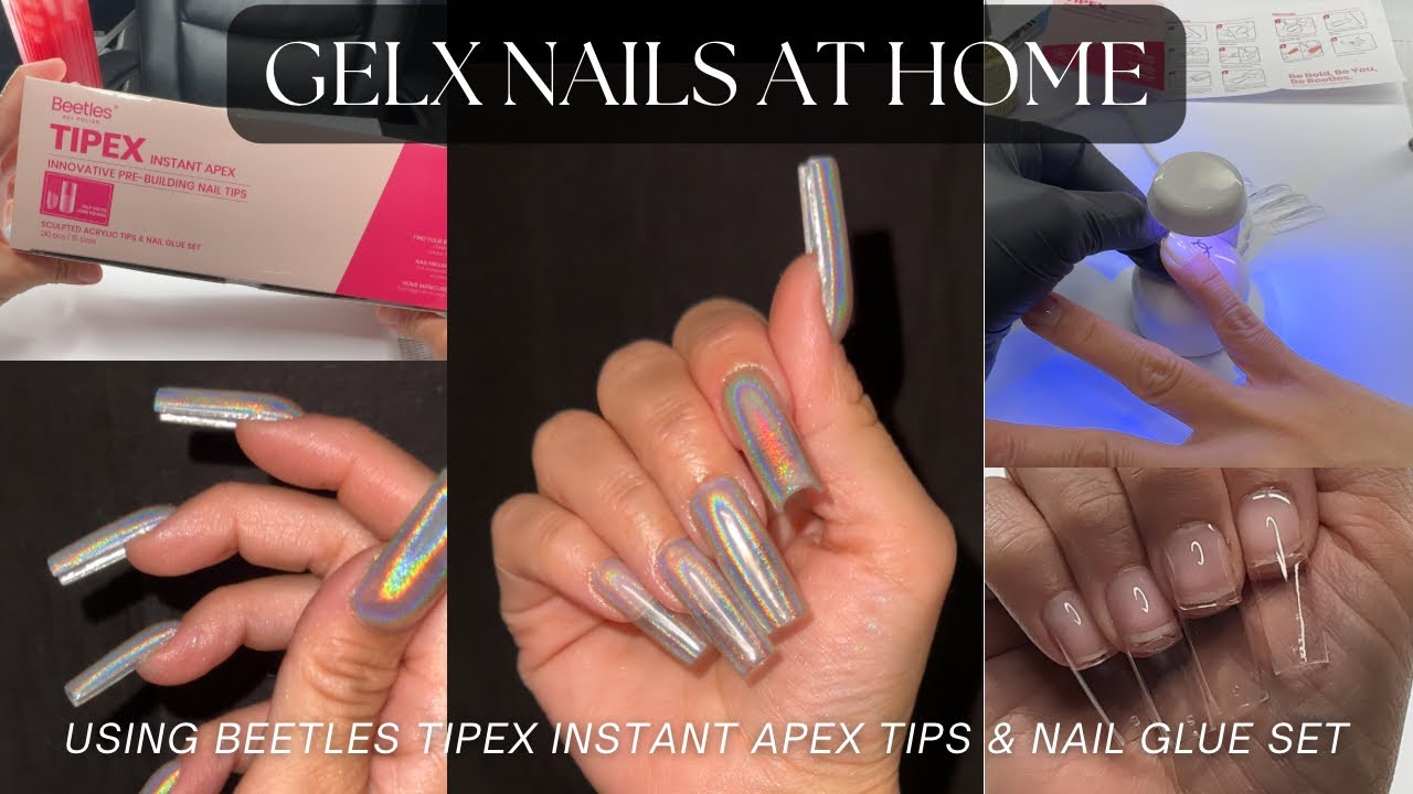 Gel-X Nails At Home | Beetles Tipex Kit Unboxing & Application + Review