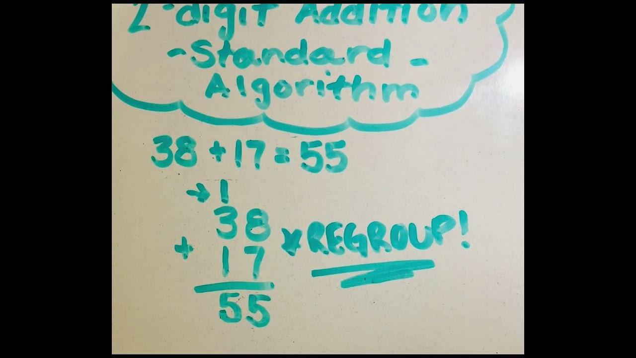2 Digit Addition (Standard Algorithm)