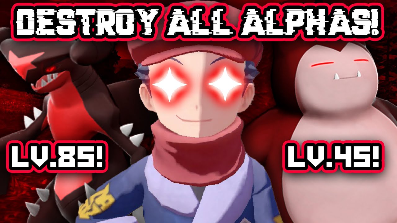 Pokemon Legends Arceus but, I KILL every Alpha in my path...