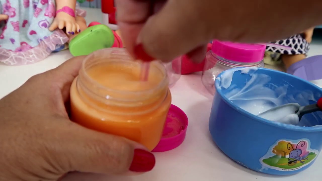 COMIDINHA PARA BONECAS PAPINHAS RECEITINHA BABY ALIVE AMANDINHA