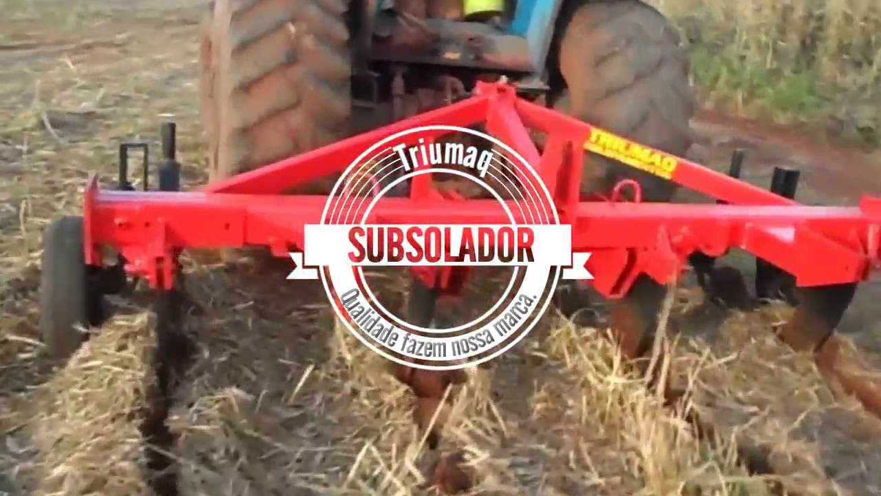 Subsolador 4 hastes TRIUMAQ  ➤ Subsoiler 4 rods TRIUMAQ