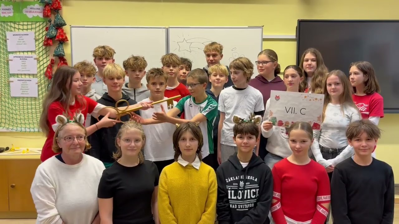 Vánoční zdravice žáků a zaměstnanců Základní školy v Bílovicích nad Svitavou 2025 ...