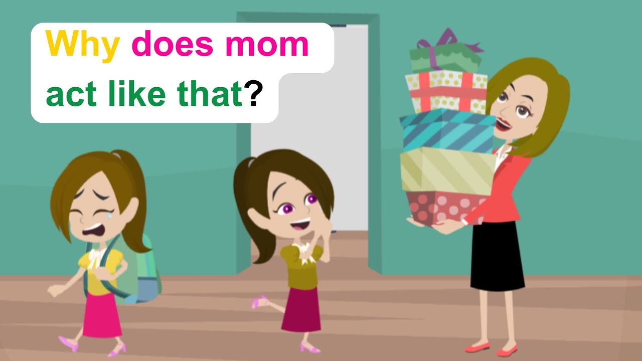 A perfect daughter for Ella's mother - Funny English Animated Story - Ella English
