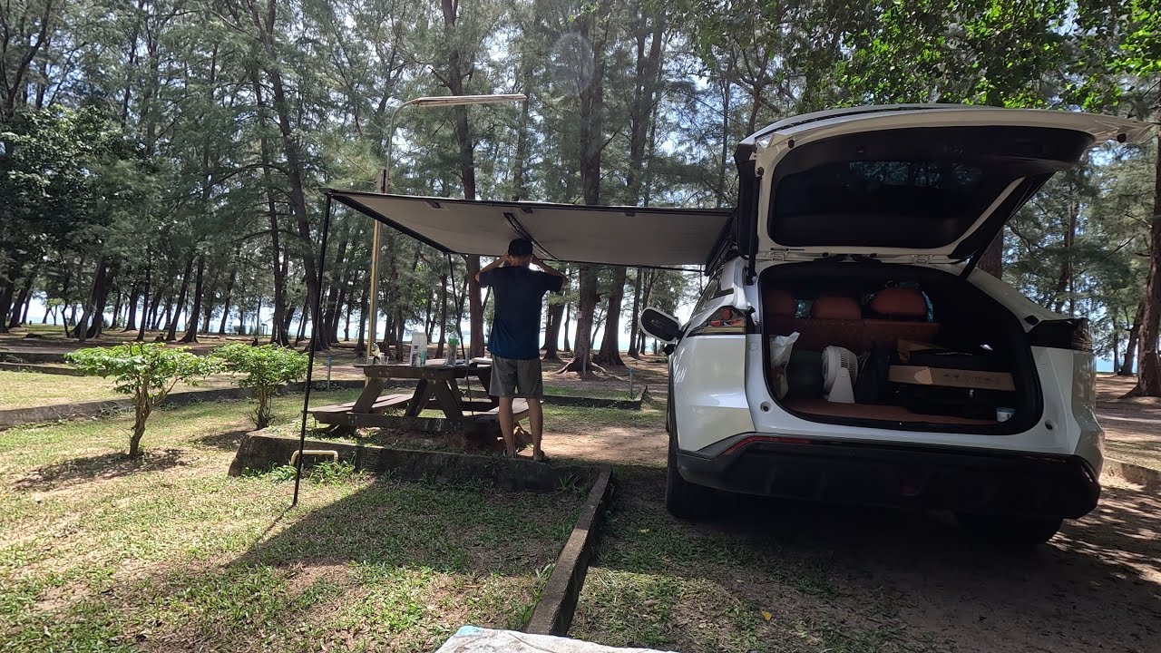 Camp Gear 2 x 2.5 m. awning for car การกางและเก็บออนนิ่งของแคมป์เกียร์ ขนาด 2 x 2.5 เมตร แบบง้ายง่าย