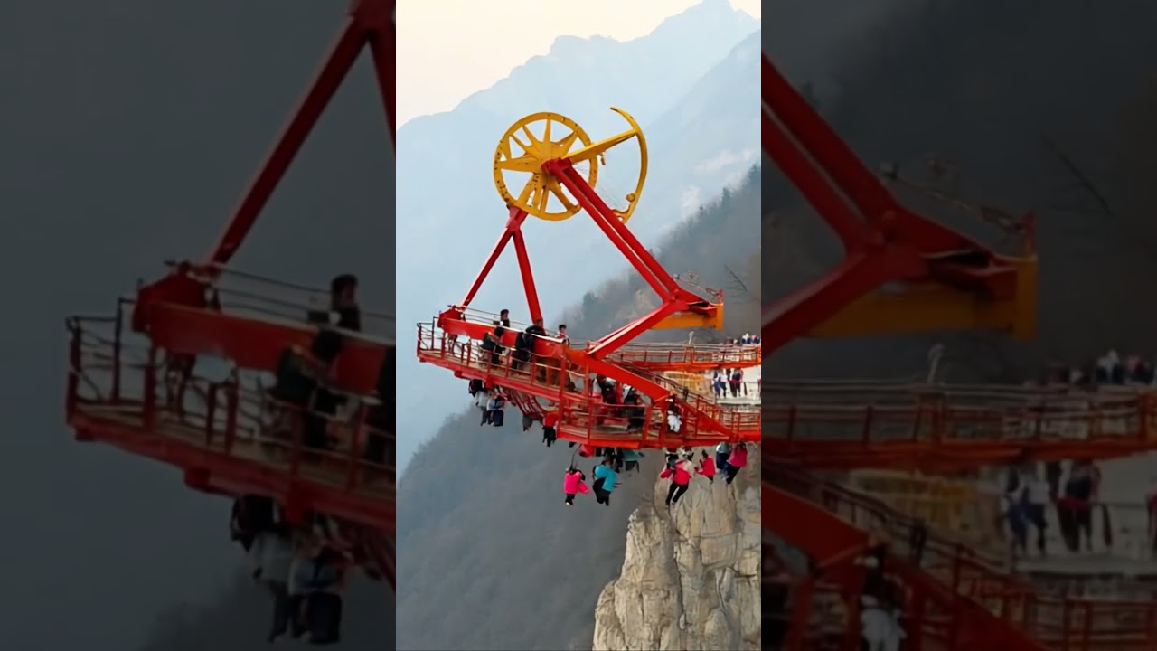 Deadly Cliff Swing Malfunction Caught on Camera | Extreme Ride Collapse