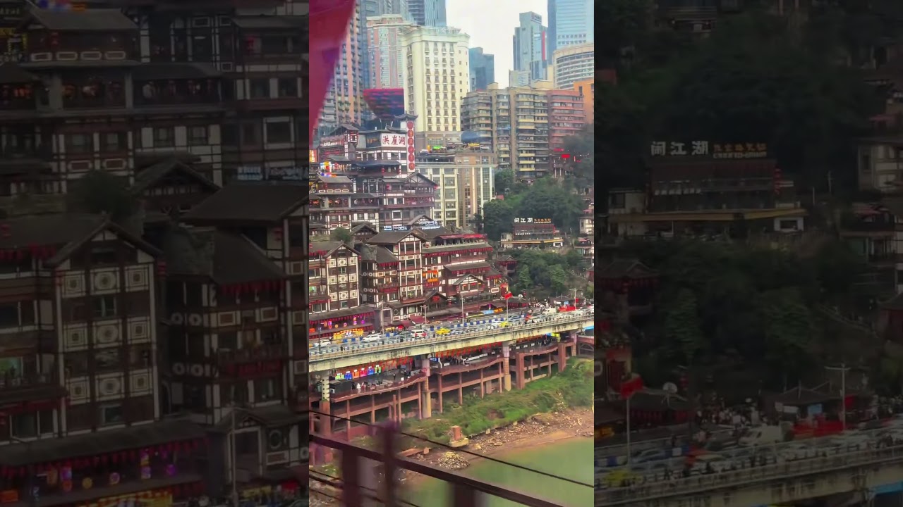 Day time view of Hongya cave#china #travel #chinadiaries #likeandsubscribe #chinawanderer #train