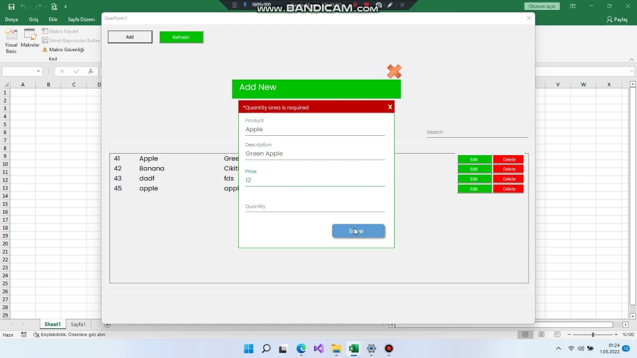 Excel Vba Transparent Form and Form Validation