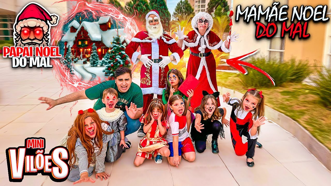 ★ VÁRIOS VÍDEOS DO PAPAI NOEL DO MAL E DA MAMÃE NOEL DO MAL VIERAM ATACAR OS FILHOS DOS VILÕES !!! ★
