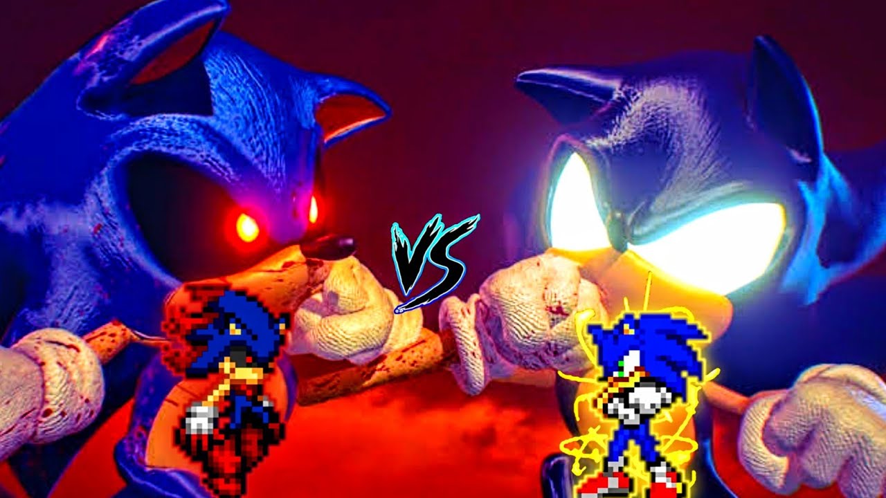 Awesome🤩 | Sonic exe OP (all form) (New) VS Sonic Chaos OP (all form) in Jump Force Mugen