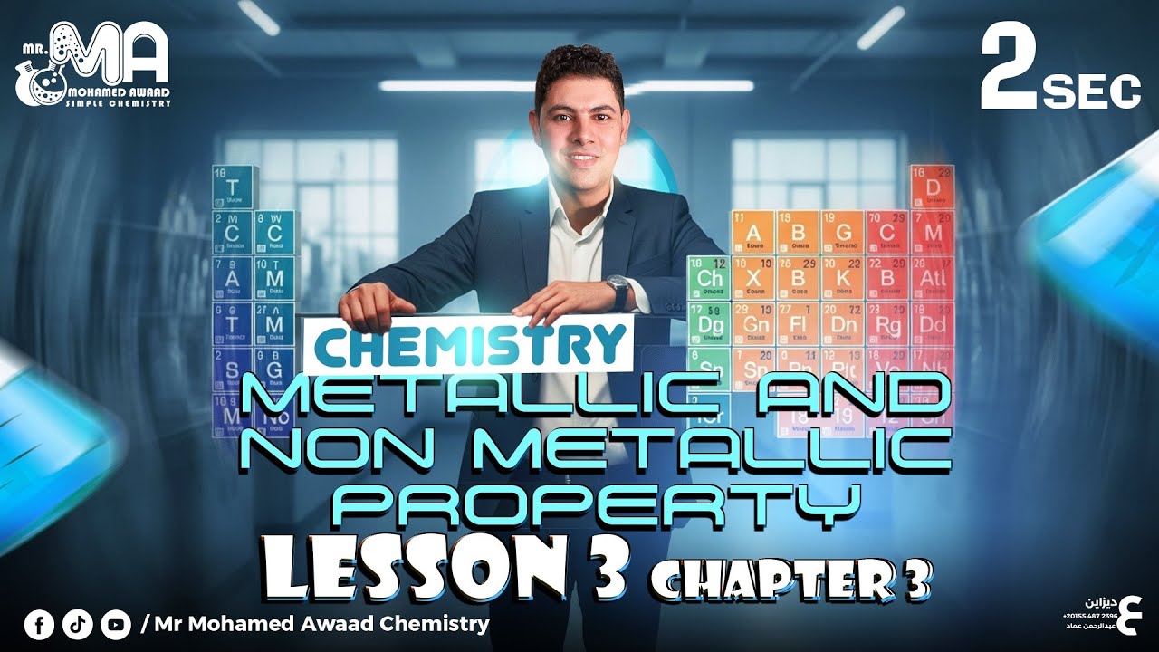 2nd secondary chemistry chapter 3 lesson 3 metallic and non metallic property