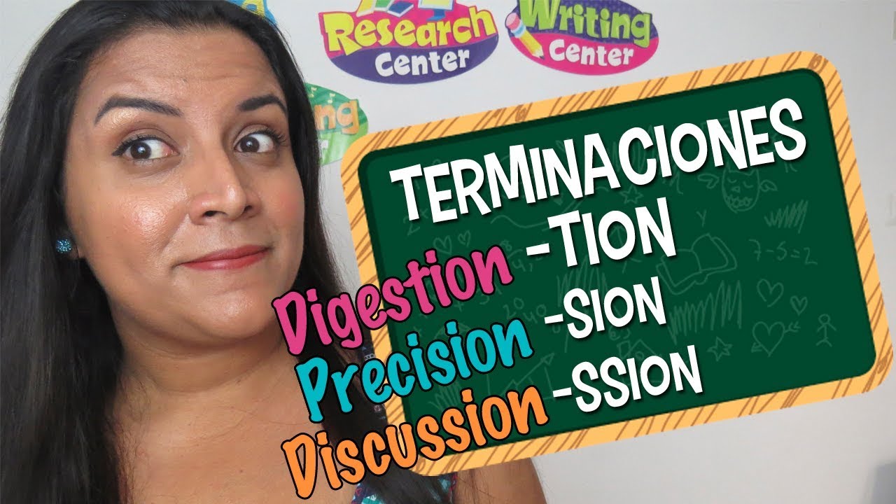 Aprende en Inglés las terminaciones 