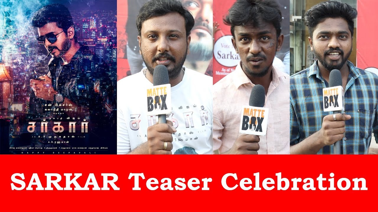 Sarkar Official Teaser I Sarkar vijai I Sarkar Teaser Countdown I Sarkar fans Celebration