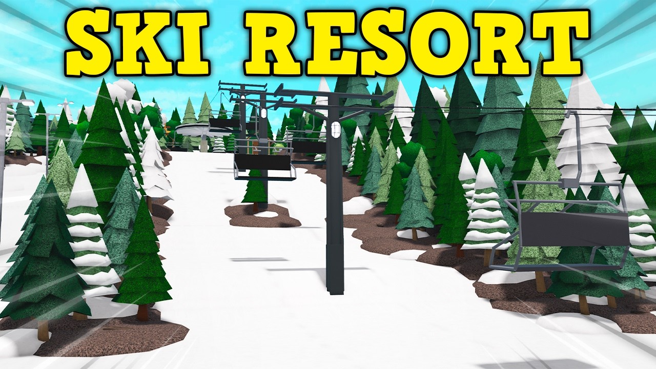 I Built a SKI RESORT In Bloxburg!