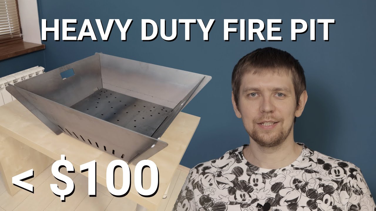 DIY Fire Pit under $100 | No Tools | No Welding | Steel Heavy Duty