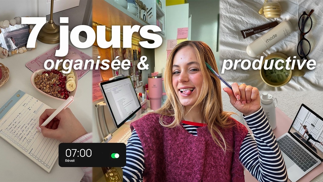 Une semaine avec moi *organisation, discpipline et productivité*