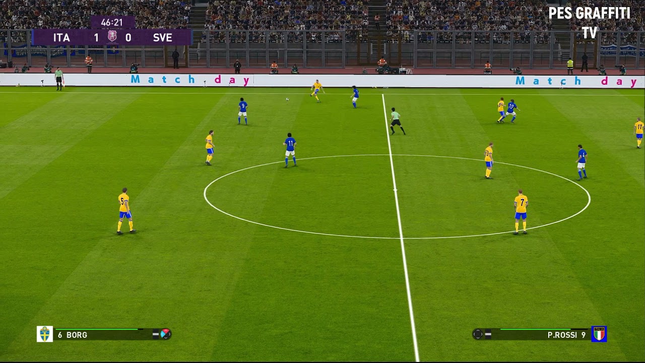ITALIA SVEZIA AMICHEVOLE 1979 PES GRAFFITI
