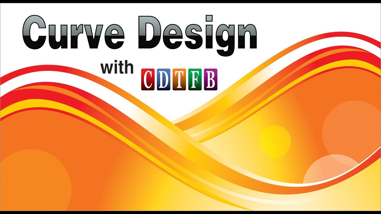 Curve design background in coreldraw x7 | with cdtfb