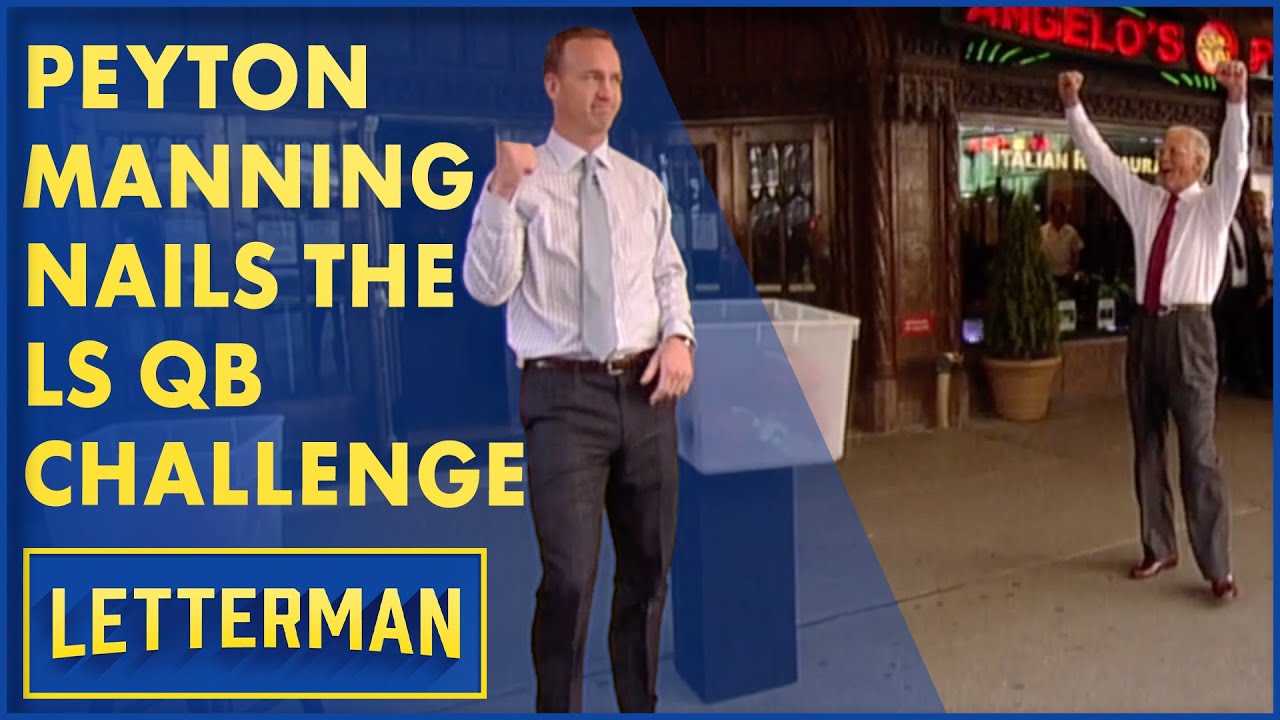 Peyton Manning's Greatest Performance Ever | David Letterman