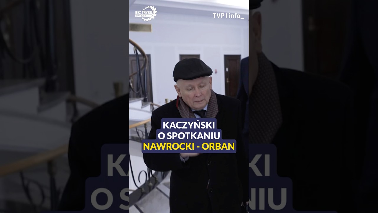 Kaczyński o spotkaniu Nawrocki - Orban: to jest normalna polityka #polska #węgry #polityka #shorts