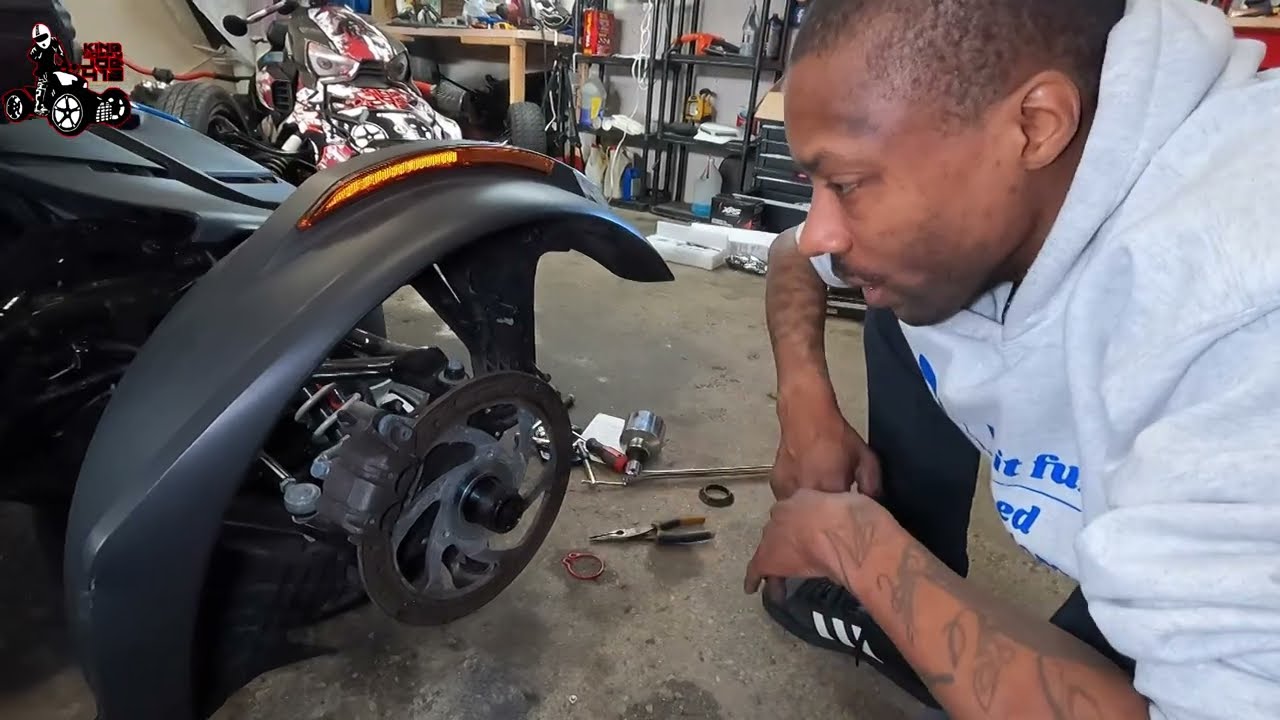 Can-Am Ryker Brake Job #viral #ryker #canam #brp #motercycle #kingjoffyjoe413
