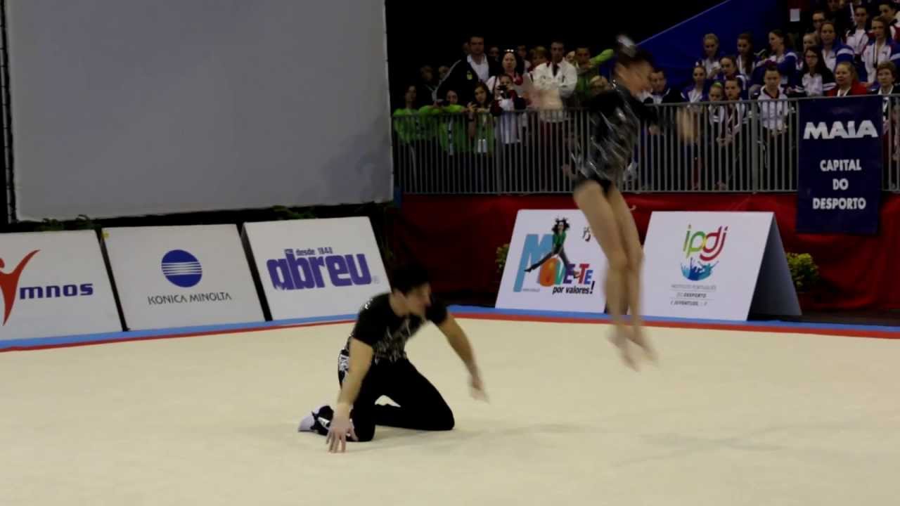 Gymnastics - FIG Acro World Cup Maia 2013 - POR MxP Senior Dynamic