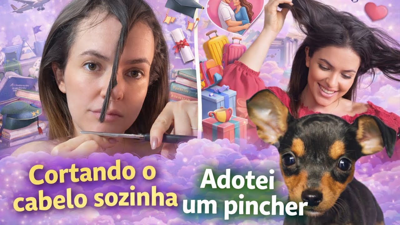 Cortei meu cabelo Sozinha e adotei um Pinscher 