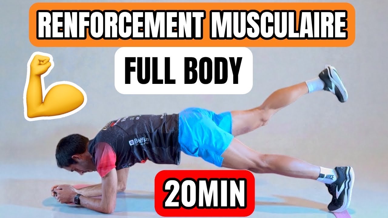 20 minutes de renforcement musculaire full body sans matériel (plus efficaces qu'1h mal faite)