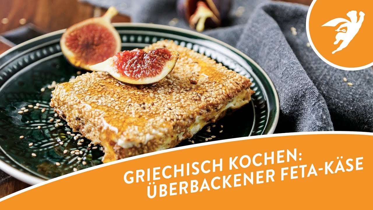 &Uuml;berbackener Feta-K&auml;se