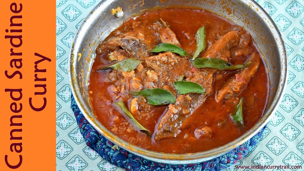 Canned Sardine Curry | Indian Style Canned Sardine Curry