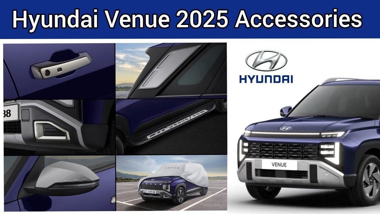 Hyundai Venue Accessories with price and details l 2025 Venue.