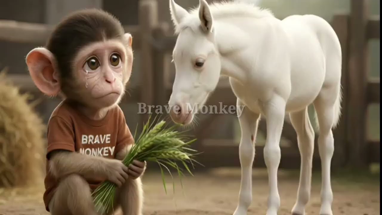 Brave Monkey Emotional Story 😢 | Heartwarming Reunion with Black Dog