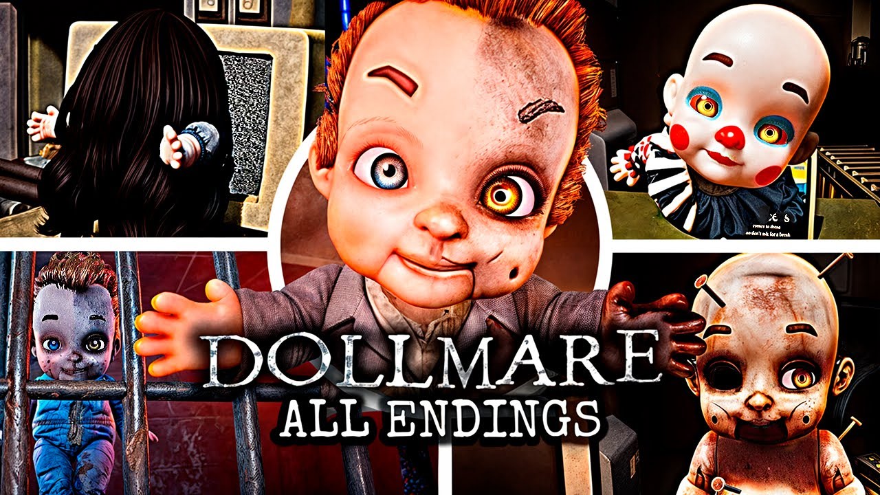 Dollmare FULL GAME - All Endings A & B and Full Walkthrough (Notes, All Jumpscares)