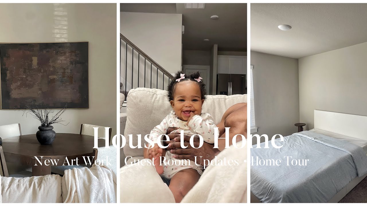 House to Home Diaries 🏠| New Art work, Amazon packages + guest room updates
